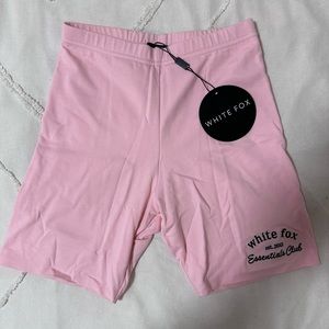 Whitefox pink biker shorts